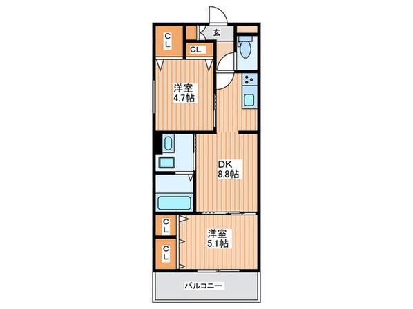 クリエオーレ明和の物件間取画像